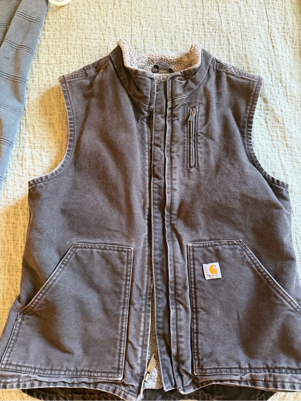 Carhartt Dark Brown Womans Sherpa-Lined Work Vest